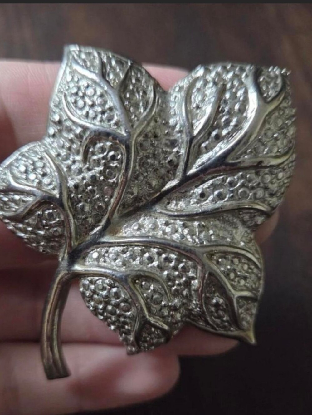Christian Dior Leaf Brooch.